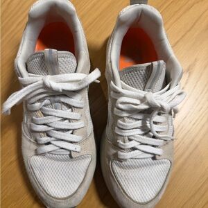 Veja White and Cream Sneakers